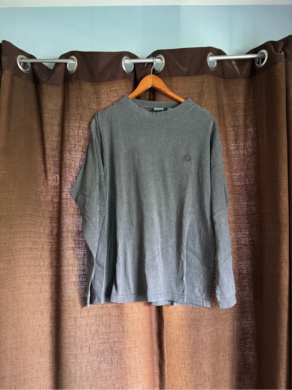 Gander Mountain Guide Series Charcoal Gray Long Sleeve Crewneck Shirt